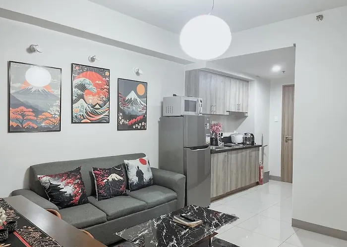 Apartment Queen Bed With Coffee Bar And Fast Wi-fi At S Residences Manila