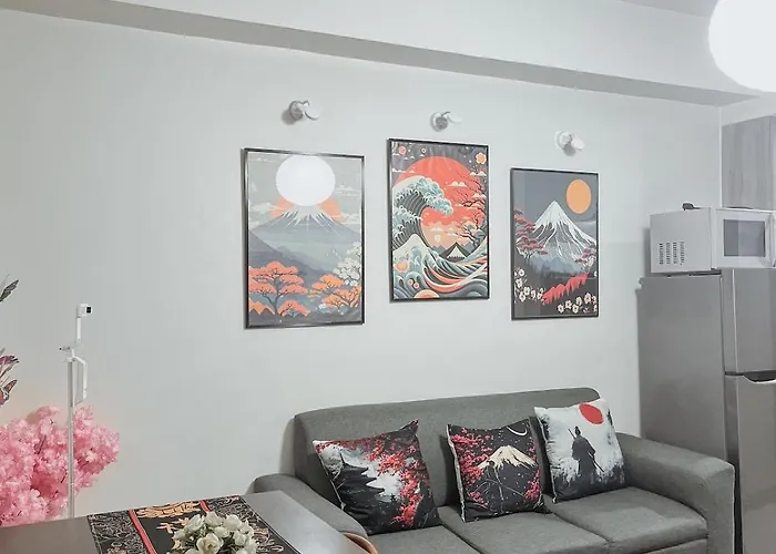 Queen Bed With Coffee Bar And Fast Wi-fi At S Residences Apartment Manila